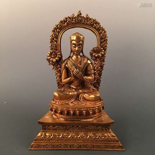 Chinese Gilt Bronzed Buddha Statue