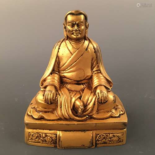 Chinese Gilt Bronze Buddha Figure