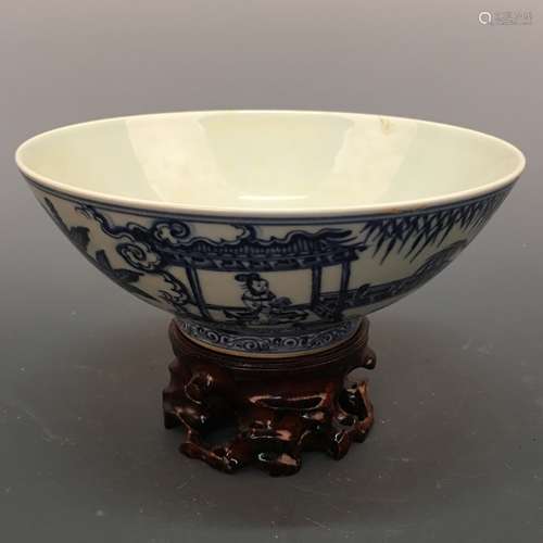 Chinese Blue&White Bowl, Xuande Mark