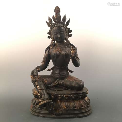 Chinese Bronze Buddha Figure