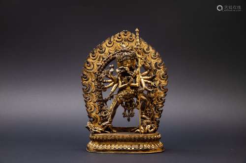 A Chinese Gilt Bronze Buddha