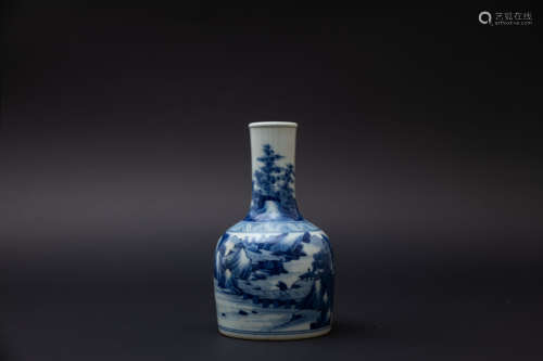 A Chinese Blue and White Porcelain Vase