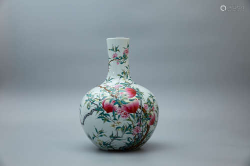 A Chinese Famille-Rose Porcelain Vase