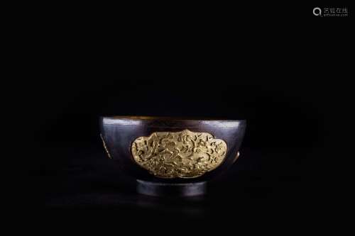 A Chinese Gilt Bronze Bowl