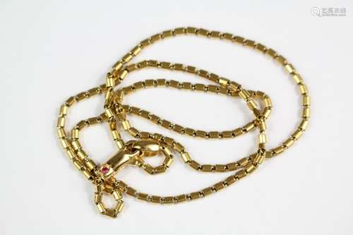 Roberto Coin - 18ct Yellow Gold Necklace, approx 40 cms, hidden ruby, approx 8