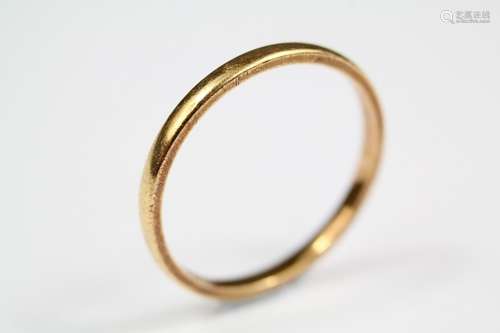 A 22ct Gold Wedding Band, size R, approx 2