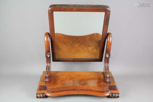 An Edwardian Mahogany Dressing Table Mirror, approx 60 h x 64 w cms