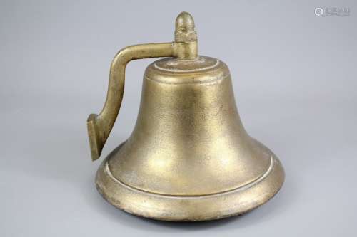 An Early Original Brass Fire Engine Bell from a Fire Engine based in Devon, approx 21 cms