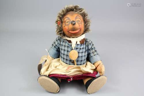 Vintage 1950's Mecki 'Hedgehog' Steiff Doll, nr 728