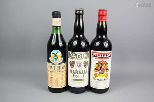 Eight Bottles of Marsala; together with 2 x Fernet-Branca
