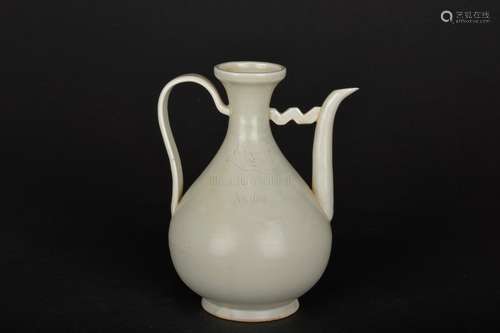 CELADON GLAZED WINE EWER