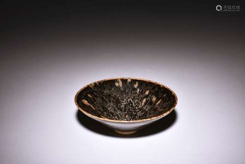 JIZHOU WARE BLACK GLAZED CONICAL BOWL