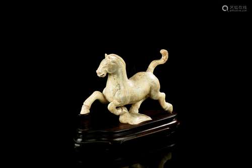 JADE CARVED 'HORSE' FIGURE