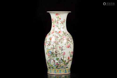 A FAMILLE ROSE VASE