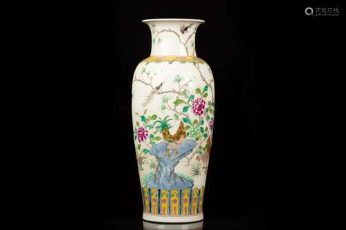 A FAMILLE ROSE VASE