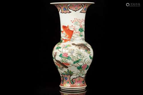 A LARGE WUCAI VASE