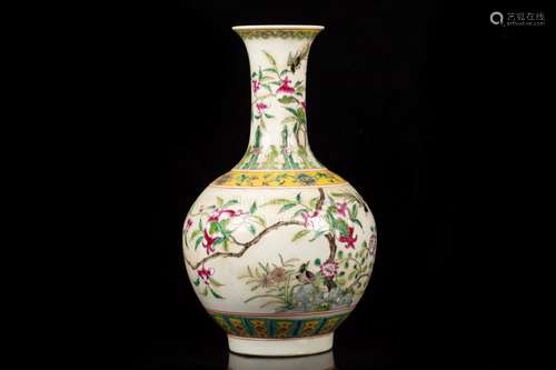 A FAMILLE ROSE VASE