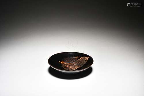 JIZHOU WARE STENCIL CUT 'LEAF' BOWL