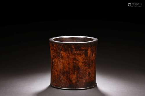 HUANGHUALI WOOD BRUSH POT