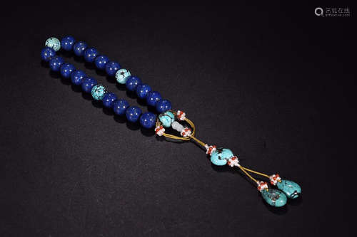 LAPIS LAZULI 18-BEAD BRACELET