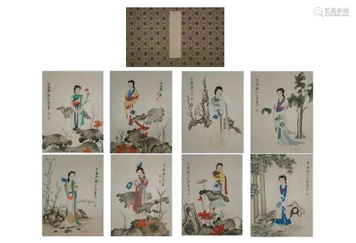 CHINESE PAINTING ALBUM OF LADIES, ZHANG DAQIAN