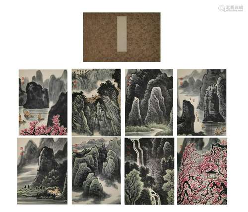 CHINESE PAINTING ALBUM OF MOUNTAINS, LI KERAN