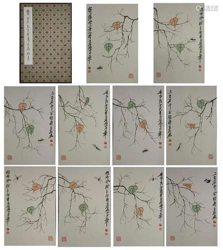 CHINESE PAINTING ALBUM OF INSECTS, QI BAISHI