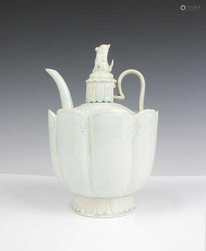 CHINESE CELADON GLAZED WINE EWER