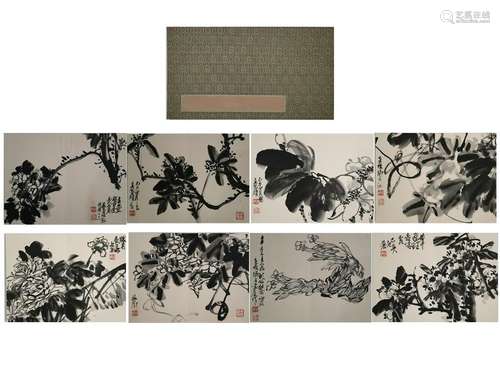 CHINESE PAINTING ALBUM OF FLOWERS, WU CHANGSHUO