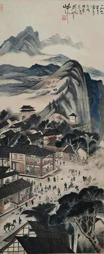 CHINESE PAINTING OF LANDSCAPE, GUAN SHAN YUE