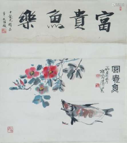 A hanging scroll by cheng shi fa