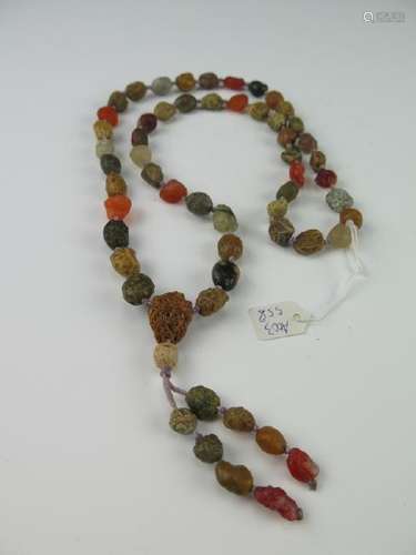 Multi color agates necklace