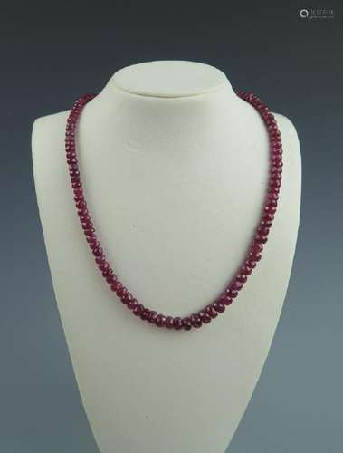 A ruby necklace