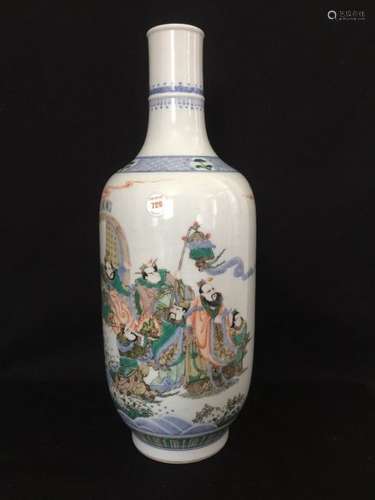 A Chinese porcelain wu cai in figures story