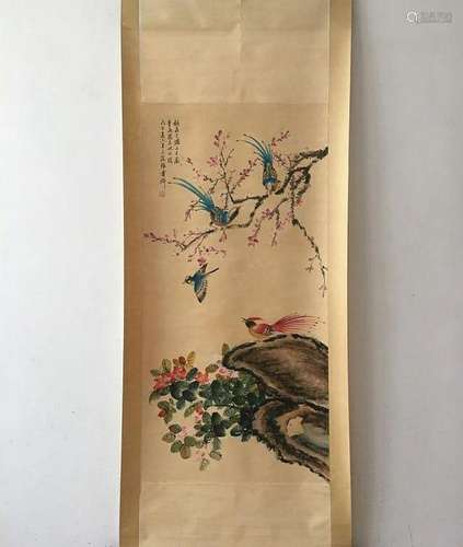 CHINESE HANGING SCROLL PAINTING