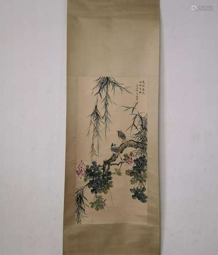 CHINESE HANGING SCROLL PAINTING OF MOUNTAIN