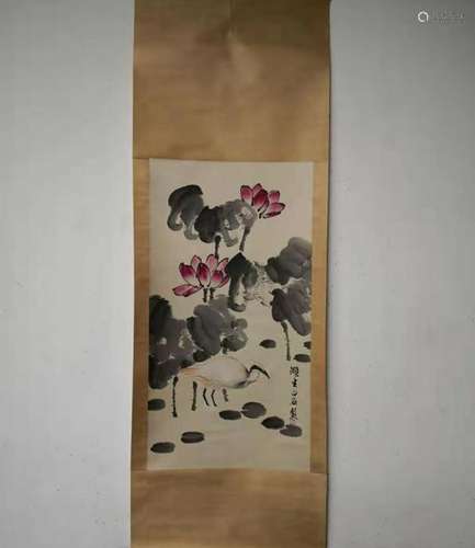 CHINESE HANGING SCROLL PAINTING