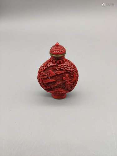 AN IMPORTANT AND RARE SNUFF BOTTLE