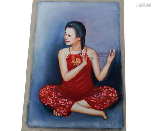 CHINESE OIL PAINTING