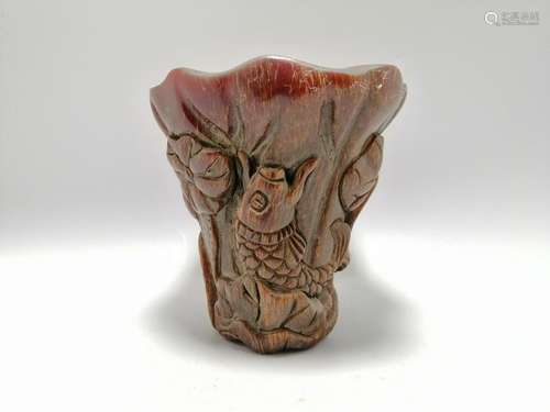 ANCIENT CHINESE HORN CUP