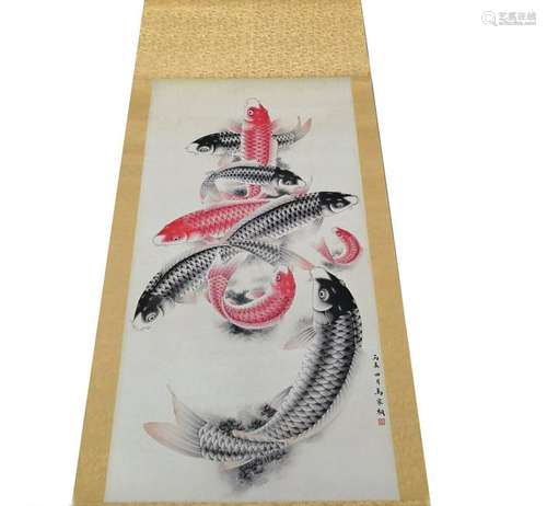 CHINESE HANGING SCROLL PAINTING