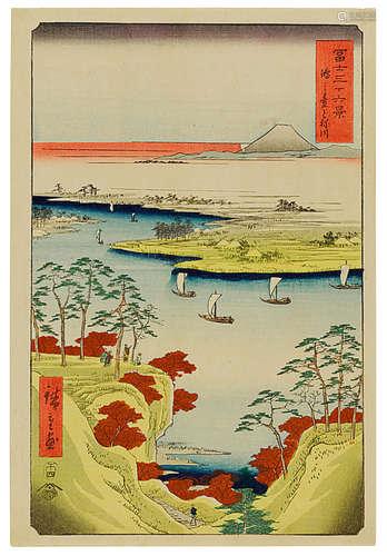 Edo period (1615-1868), 1858 Utagawa hiroshige I (1797-1858)