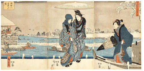 Edo period (1615-1868), 1847-1852 Utagawa Hiroshige I (1797-1858)