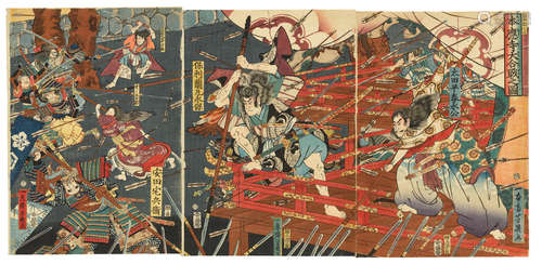 Edo period (1615-1868), 1861 Utagawa Yoshiiku (1833-1904)