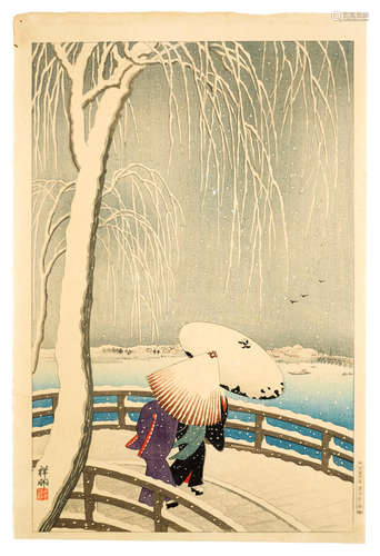 Showa era (1926-1989), circa 1927 Ohara Koson (1878-1945)