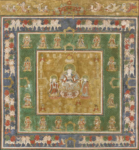 Edo period (1615-1868), 18th century A mandala of Hannya bosatsu (prajna-paramita)