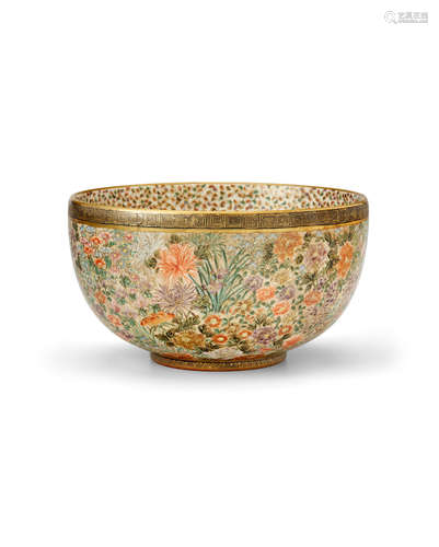 A Satsuma bowlMeiji era (1868-1912), late 19th/ early 20th century Tanzan (active circa 1900)