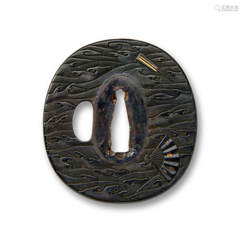 Edo period (1615-1868), 17th/18th century Two ko kinko tsuba