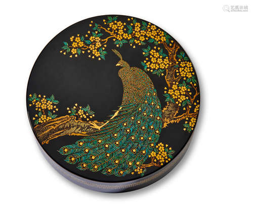 Meiji era (1868-1912), late 19th century A Somada-style circular lacquer box