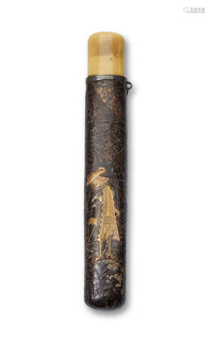 A kiseruzutsu (pipe case)Edo period (1651-1868), 19th century Hisamine (active 19th century)